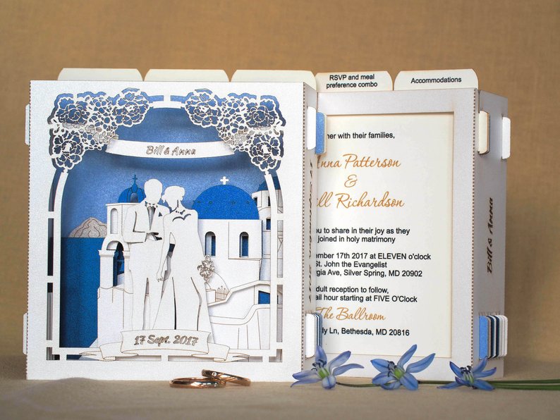 wedding invite greece