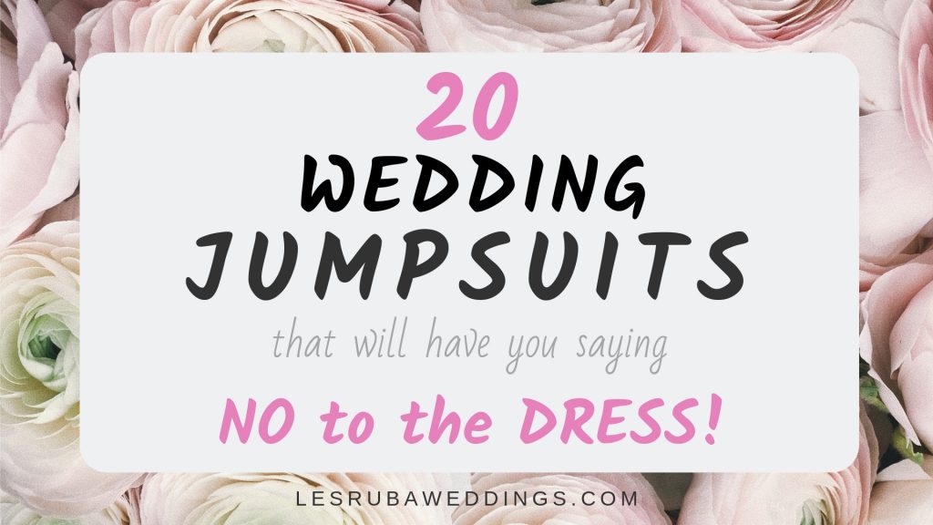 20 wedding jumpsuits that will have you saying no to the dress