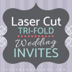 tri fold laser cut wedding invitations