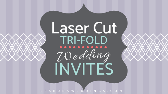 tri fold laser cut wedding invitations