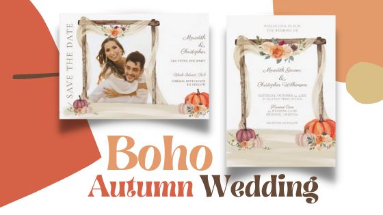 boho fall wedding collection